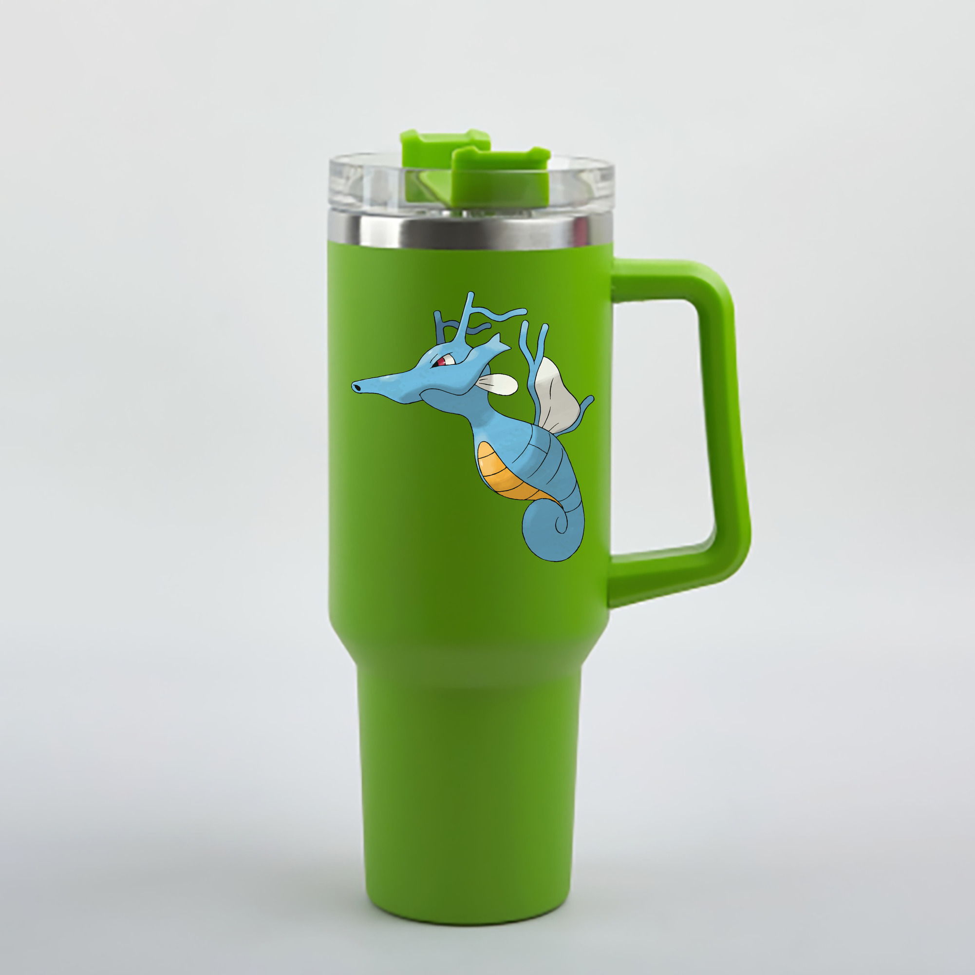 （画像用） ポケットモンスター Pokémon 1200mL車用タンブラー - クリスタルステッカー（プラスチックストロー付き）